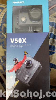Akaso v50x + 4k sd card + accessories
